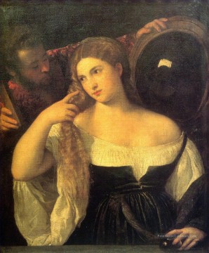 Vanitas 1515 Titien de Tiziano Peinture à l'huile